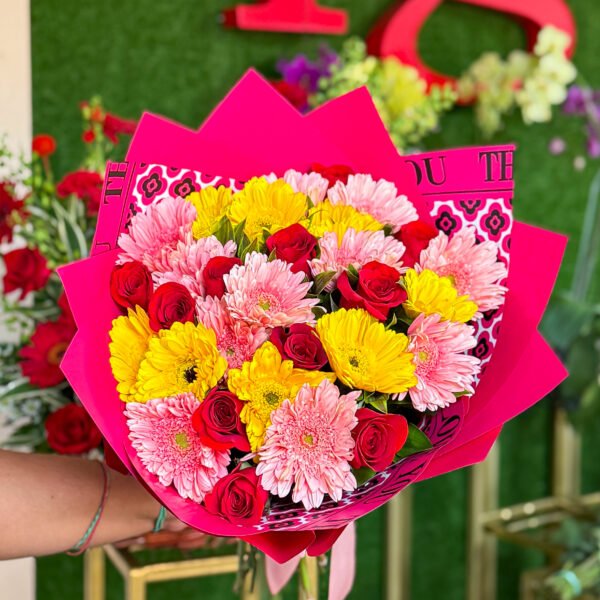 Ramo de gerberas y rosas